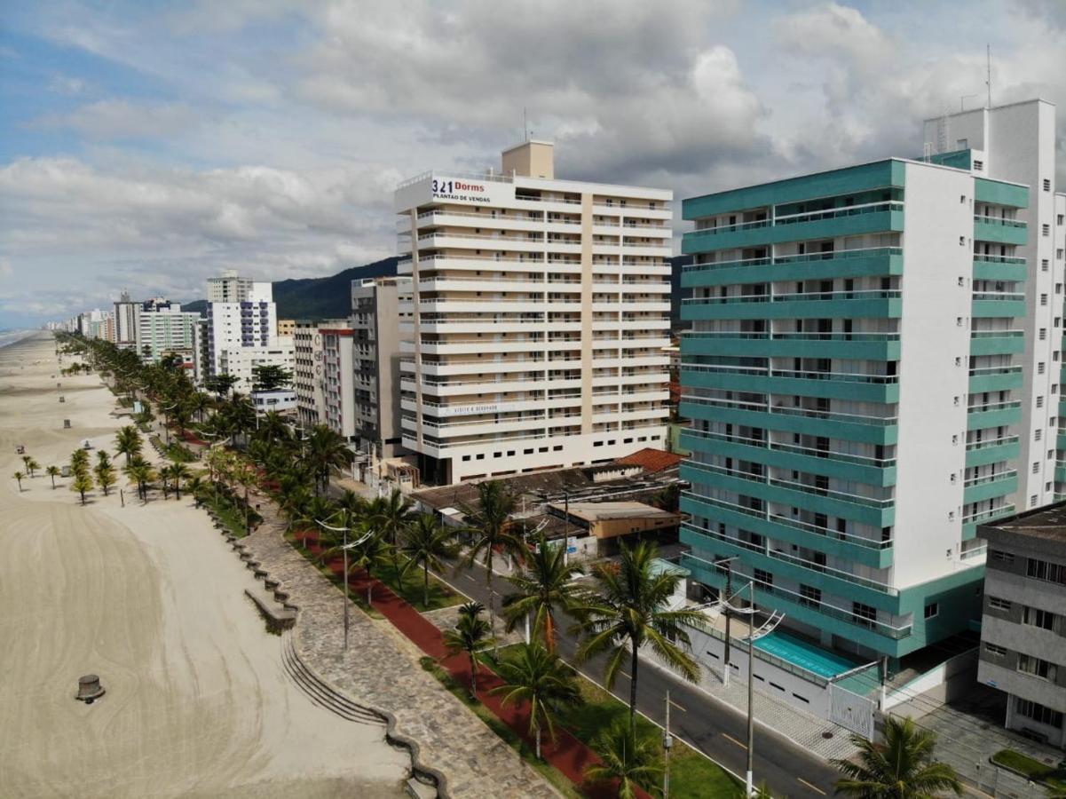 Apto Pe Na Areia Ar Condicionado Internet Estacionamento Portaria 24H Apartment Praia Grande  Luaran gambar